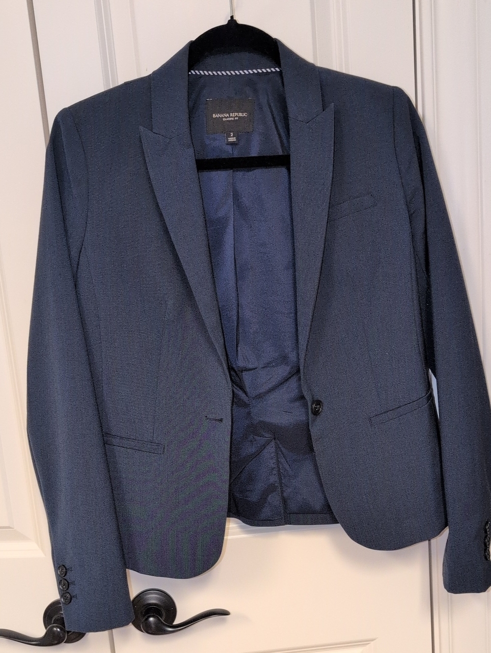 Banana Republic Navy Women's Tailored Blazer